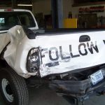 Totaled Ford F350