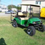 Green Golf Cart